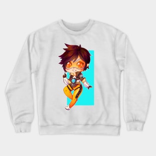 Chibi Tracer - Overwatch Crewneck Sweatshirt